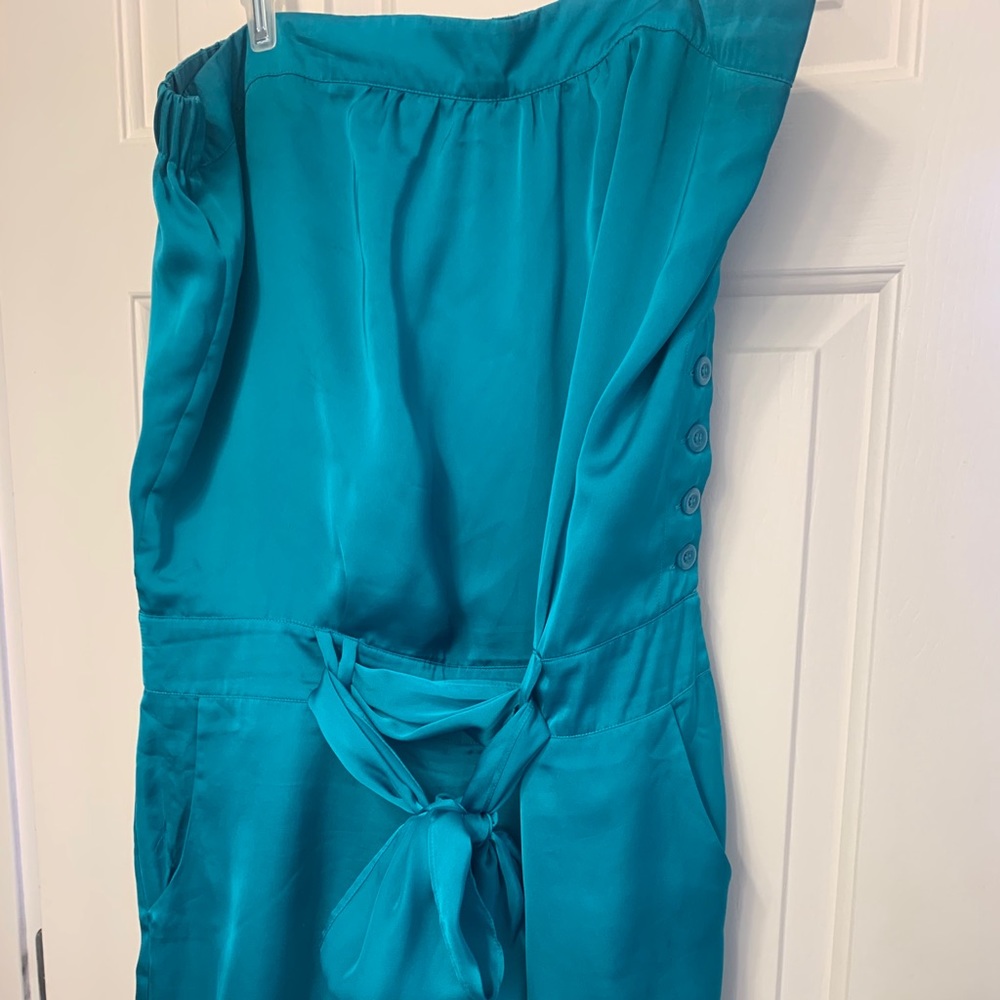 Limited Strapless Silk Romper